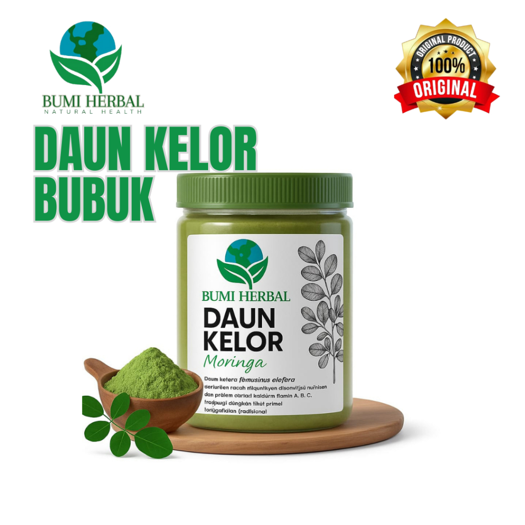 

COD Bubuk Daun Kelor Herbal | Moringa Asli Serbuk Daun Kelor Powder Herbal 150Gram & 450Gram