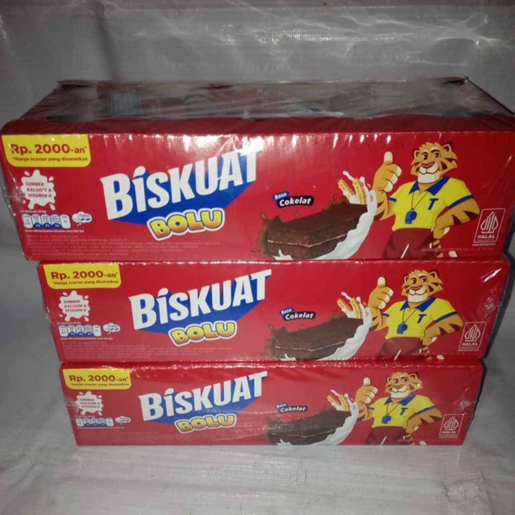 

Biskuat Bolu rasa Coklat 199gr Isi 12pcs