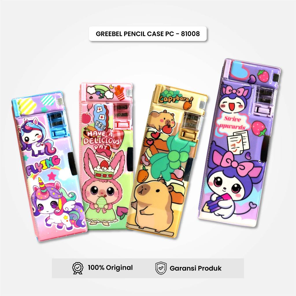 

GREEBEL Kotak Pensil Magnet Multifungsi Karakter 3D Kartun / Tempat Pensil Serutan Lucu (81007) / Pencil Case / Pensil Bag Anak 3D Sekolah