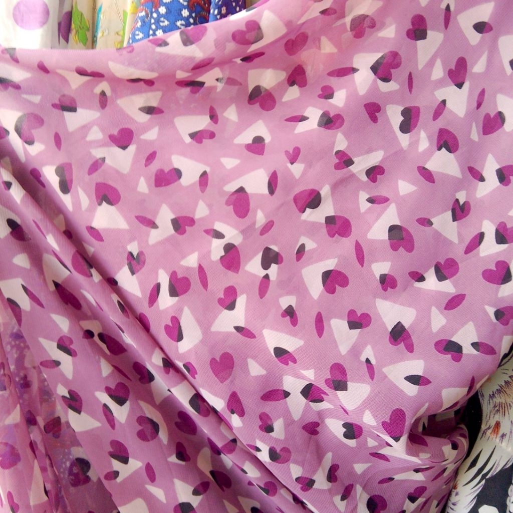 kain sifon motif love import - kain sifon motif - kain sifon premium - kain sifon meteran - harga pe