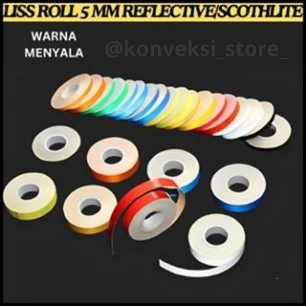 Sticker Stiker Sticker List Velg Roll Gulung Motor Mobil variasi Stiker Vlag Motor UNGU