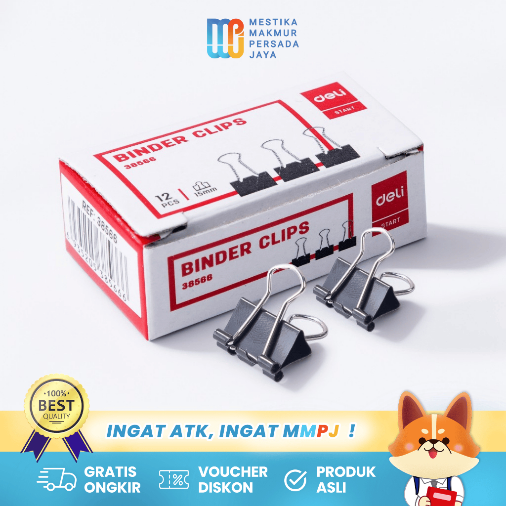

Deli Penjepit Klip Kertas - 15mm Dilapisi Effortless Bebas Karat E38566