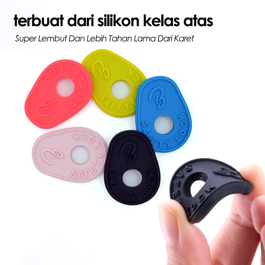 1PC Strap Lock Gitar Safety Lock Gitar Anti Slip Silikon Strap Lock