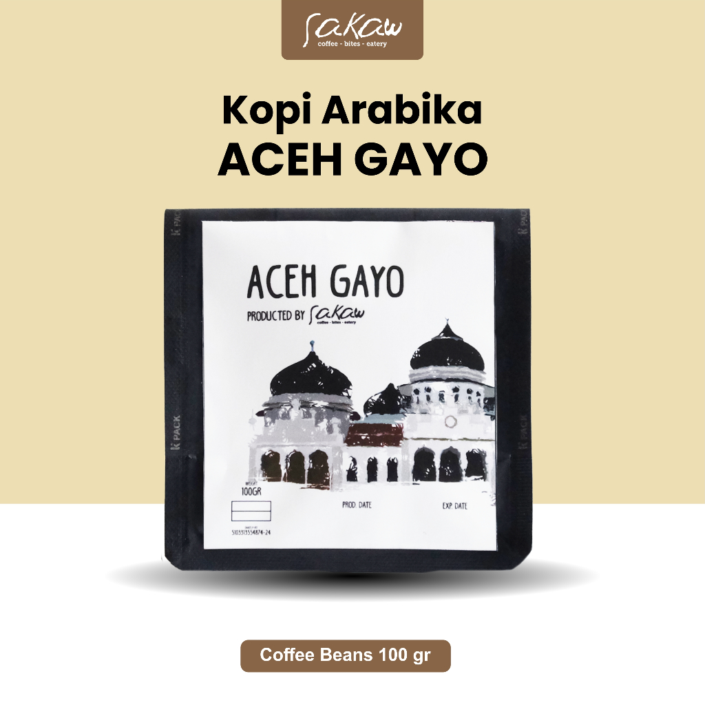 

SAKAW COFFEE | Kopi Arabika Aceh Gayo 100gr – Asli Bener Meriah