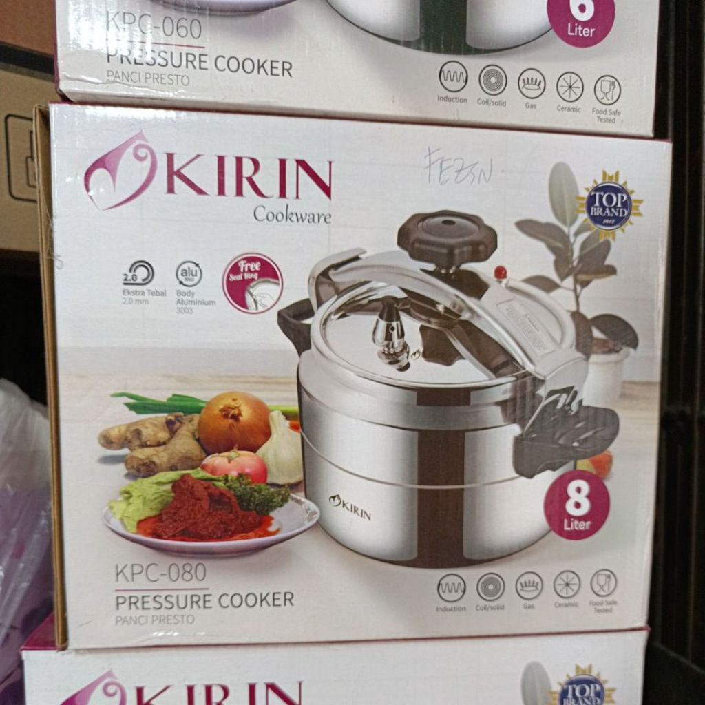 KIRIN PRESTO 8 LITER - PRESSURE COOKER KIRIN 8 LITER - PANCI PRESTO KIRIN 8 LITER - PRESTO DAGING MU