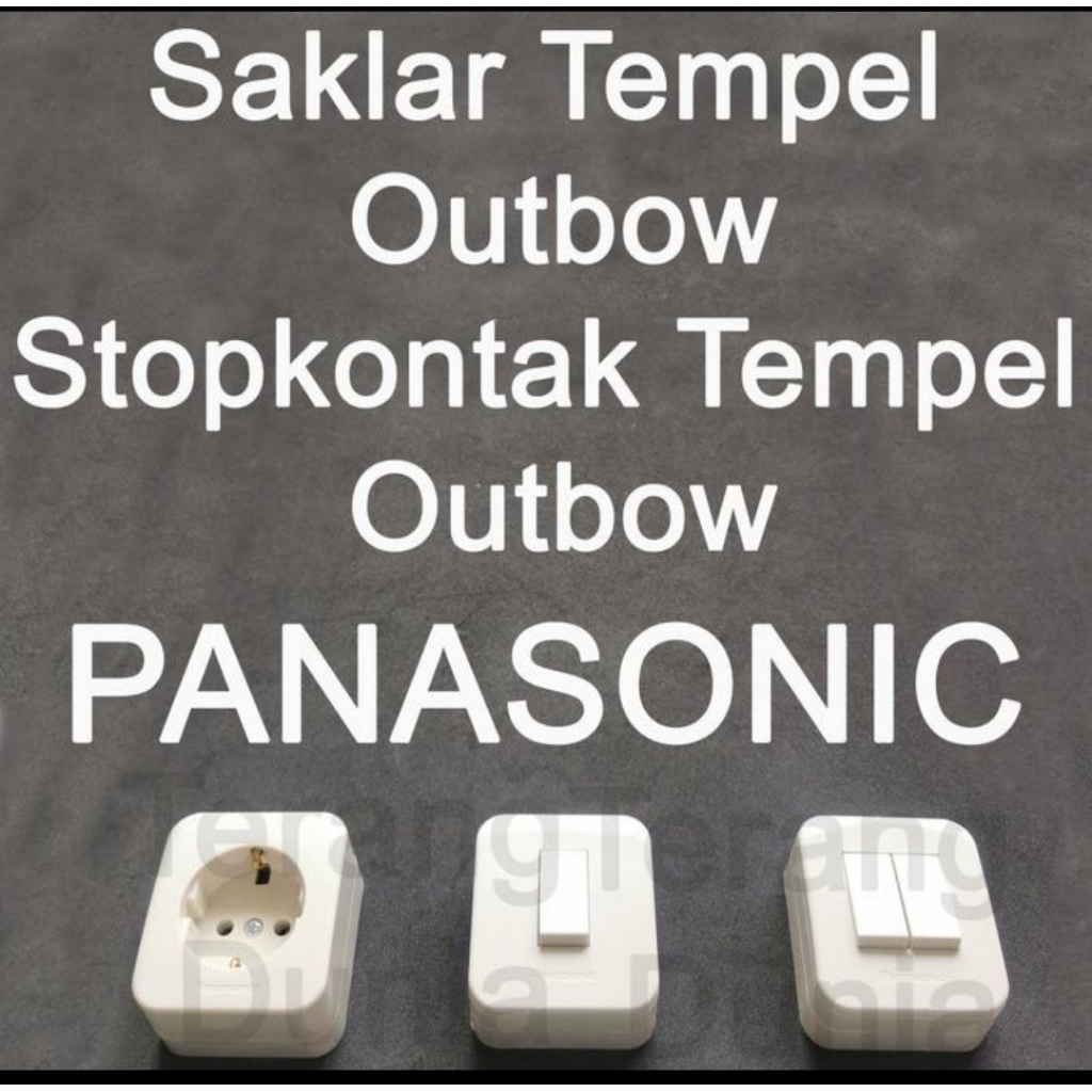 Saklar Outbow Panasonic Stopkontak Outbow Panasonic Saklar Engkel Outbow Saklar Tunggal Outbow Sakla