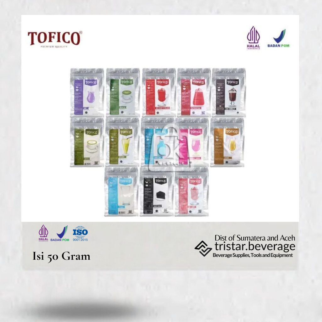

Tofico Powder - Bubuk Minuman Kemasan Repack 50 gr - All Variant