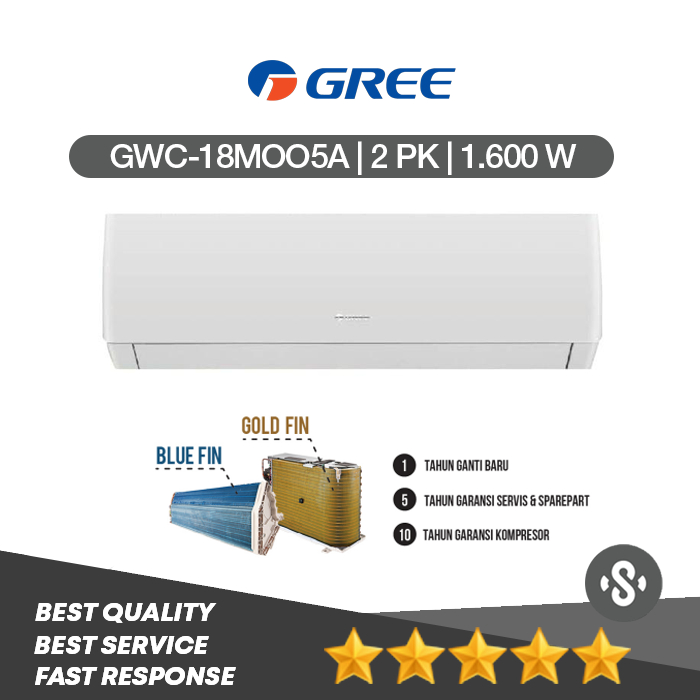 AC Gree 2 PK Standart GWC-18MOO5 - GWC-18M005S - GWC-18M005S
