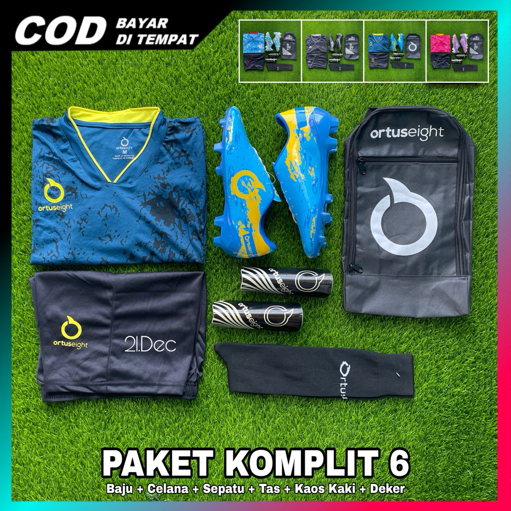 Gratong [Real Pic] Paket Sepatu Bola Sepatu Bola Paket Bola Komplit Sepatu Bola Paket Komplit 5 Bola