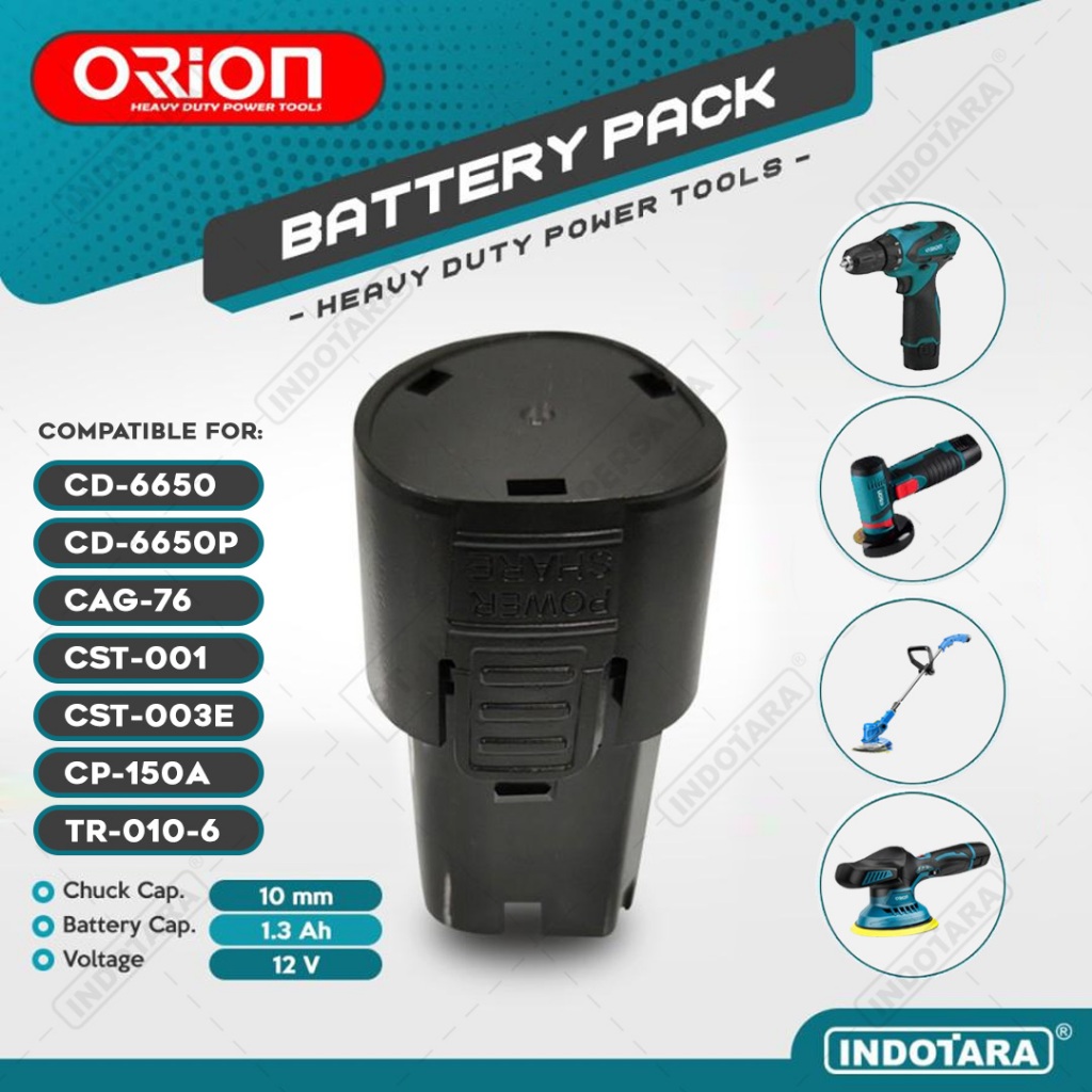 Baterai For Orion Cordless Drill - Cordless Polisher & String Trimmer
