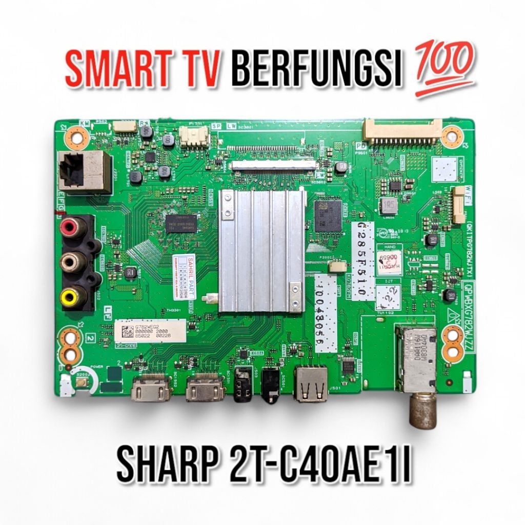 MB SHARP 2T-C40AE1I - MAINBOARD SHARP 2T-C40AE1I - MESIN TV SHARP 2TC40AE1I - SHARP 2T-C40AE1I SMART