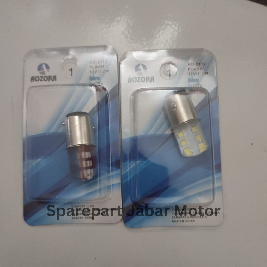 Lampu Rem Stoplamp LED Aozora Warna Merah Putih Biru