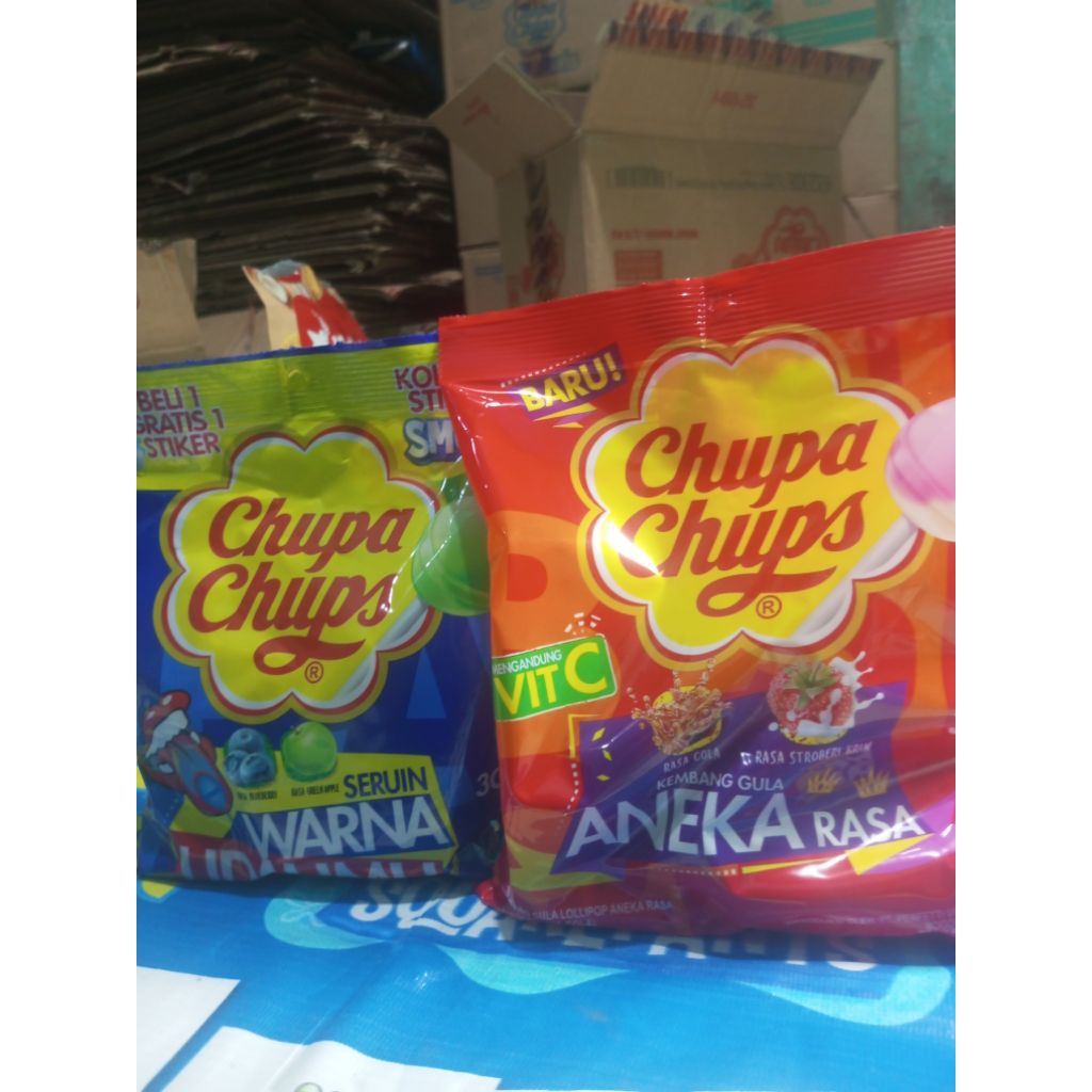 

CHUPA CHUPs DENGAN VARIAN RASA ISI 30pcs/PACK
