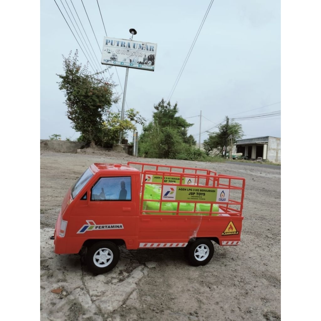 Mainan Truk LPG/Truk Pertamina/Mainan Truk Gas
