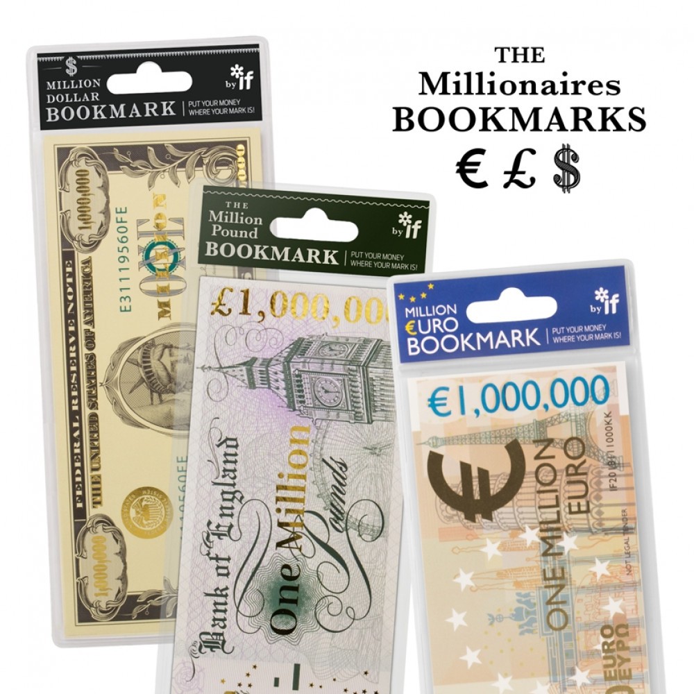 

IF The Millionaire's Bookmarks - Pembatas Buku Bookmark Kurs Mata Uang