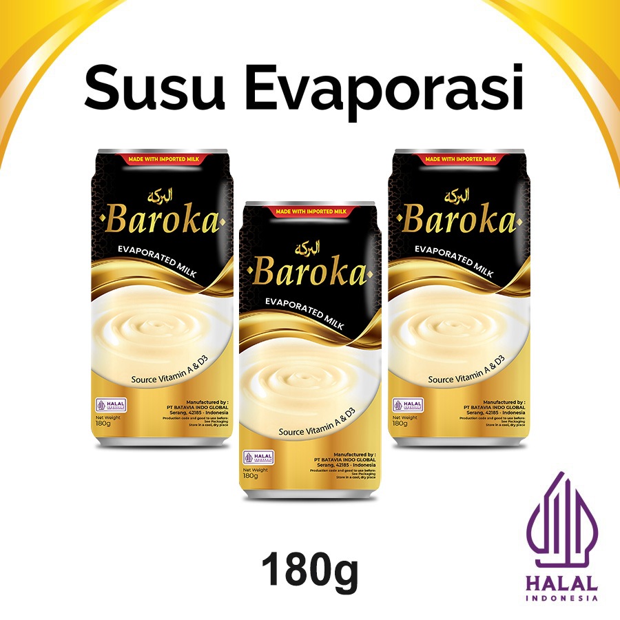 

Susu Evaporasi Baroka 180gr | Evaporated Milk