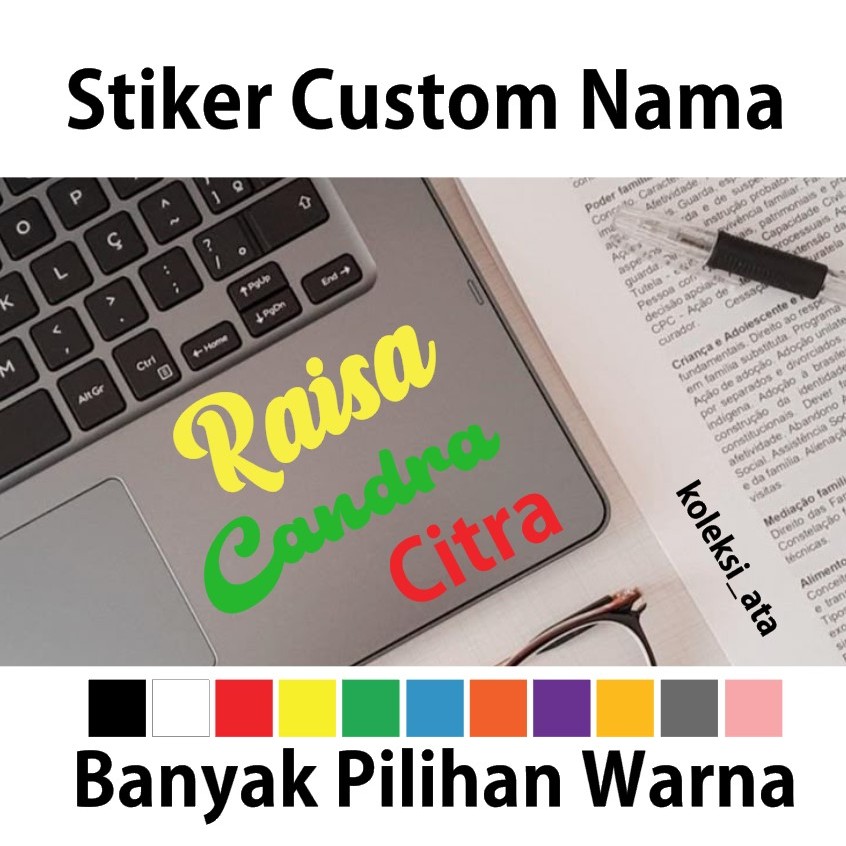 

Stiker Custom Nama - Banyak Pilihan Warna Terlaris Dan Lengkap