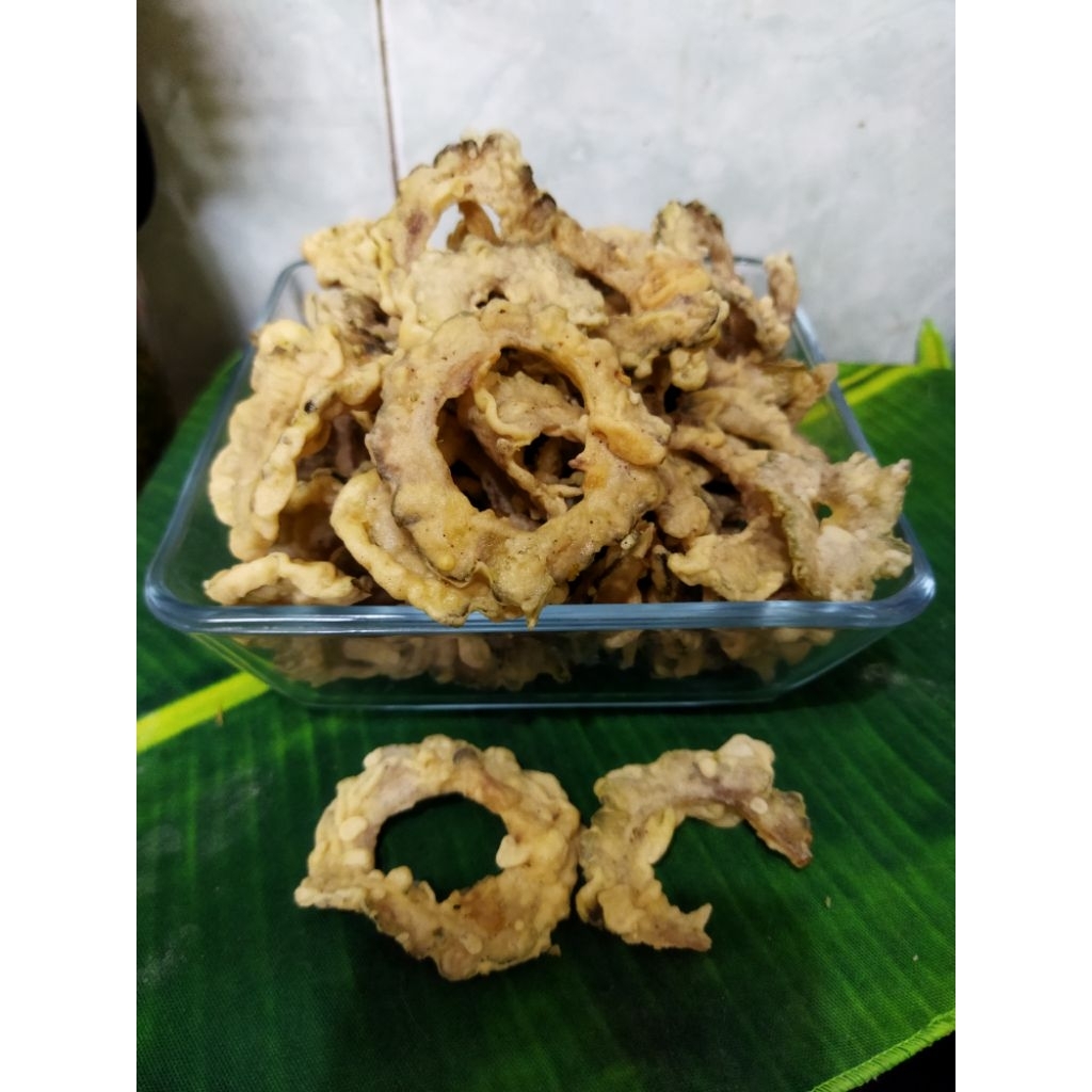 

keripik Pare gurih renyah tidak pahit