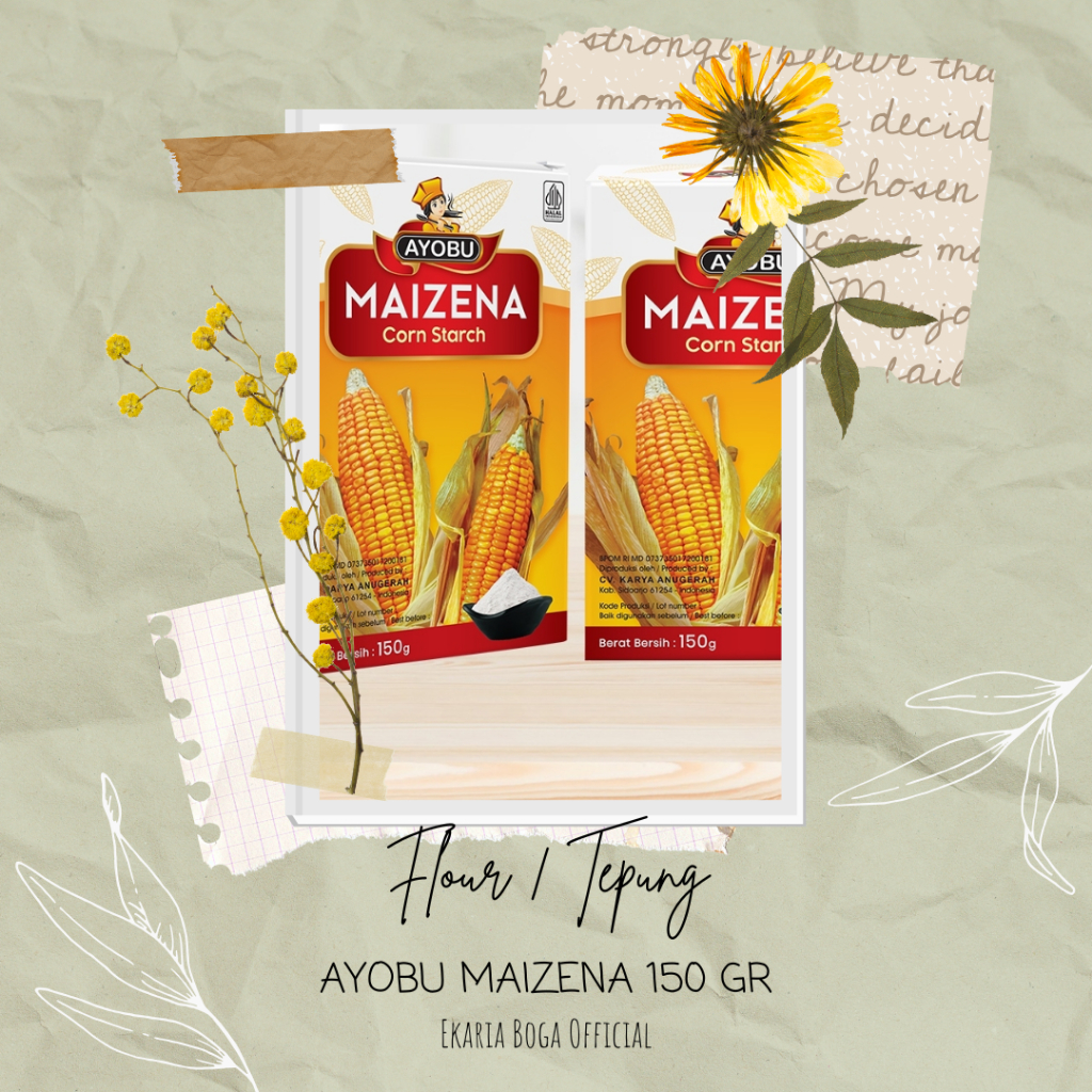 

FLOUR | TEPUNG | TEPUNG MAIZENA | AYOBU MAIZENA 150 GR