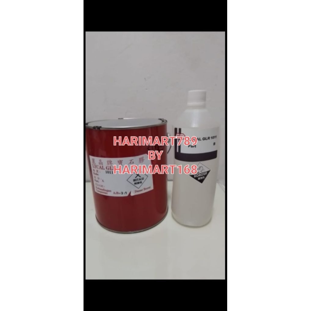 resin lycal 1011 fibreglass 1 set plus katalis