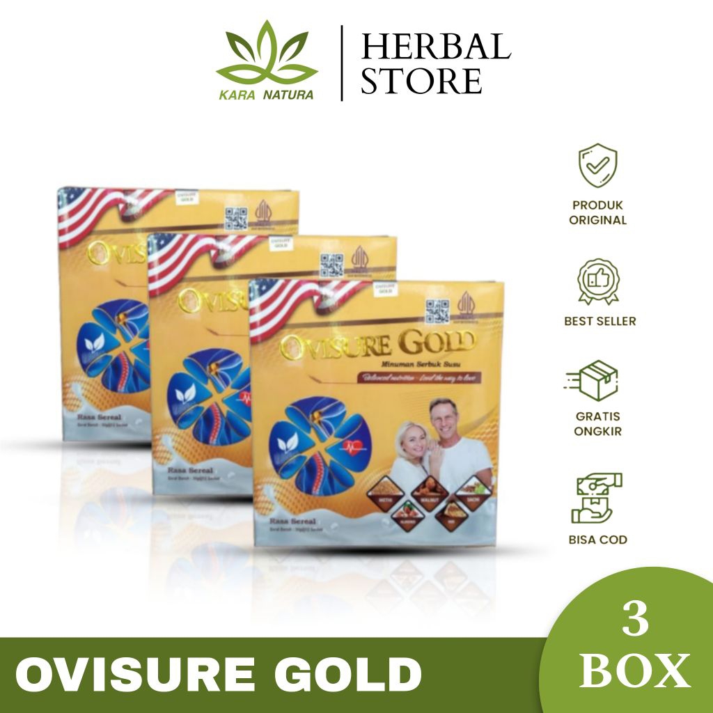 

Ovisure Gold Milk 3 Box Original Usa Susu Tulang Sendi