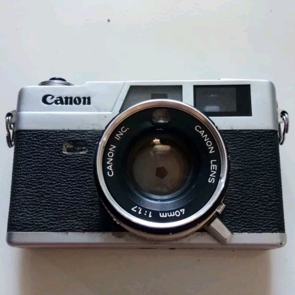 kamera analog canon GIII Ql lensa lensa 40 mm f 1.7