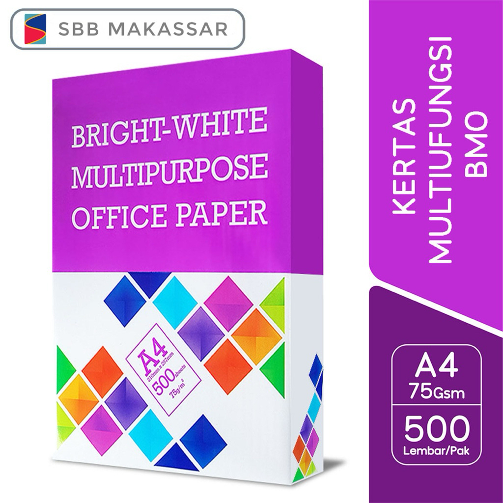 

BMO (Bright-white Multipurpose Office Paper) A4 75 gsm - 500 Lembar