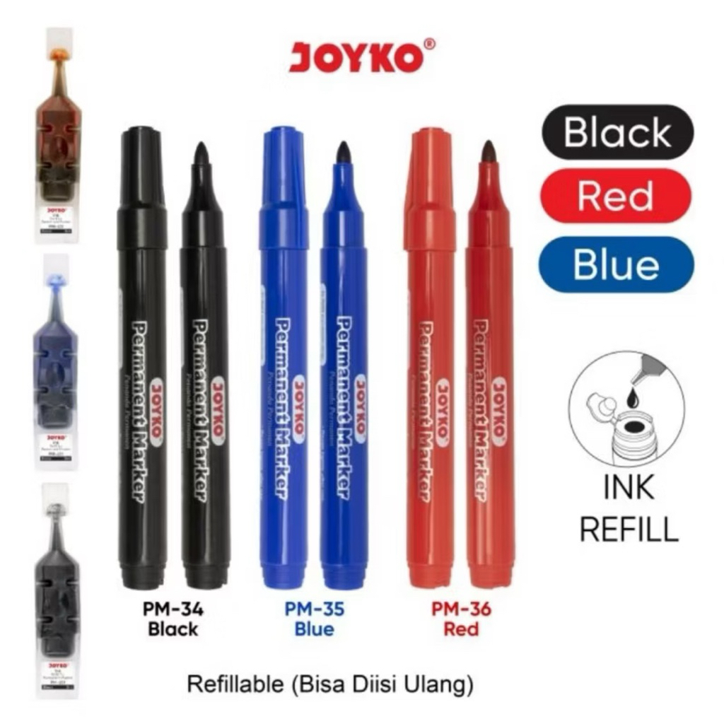 

Spidol Permanent Joyko PM-34-36 (1pcs) Waterproof