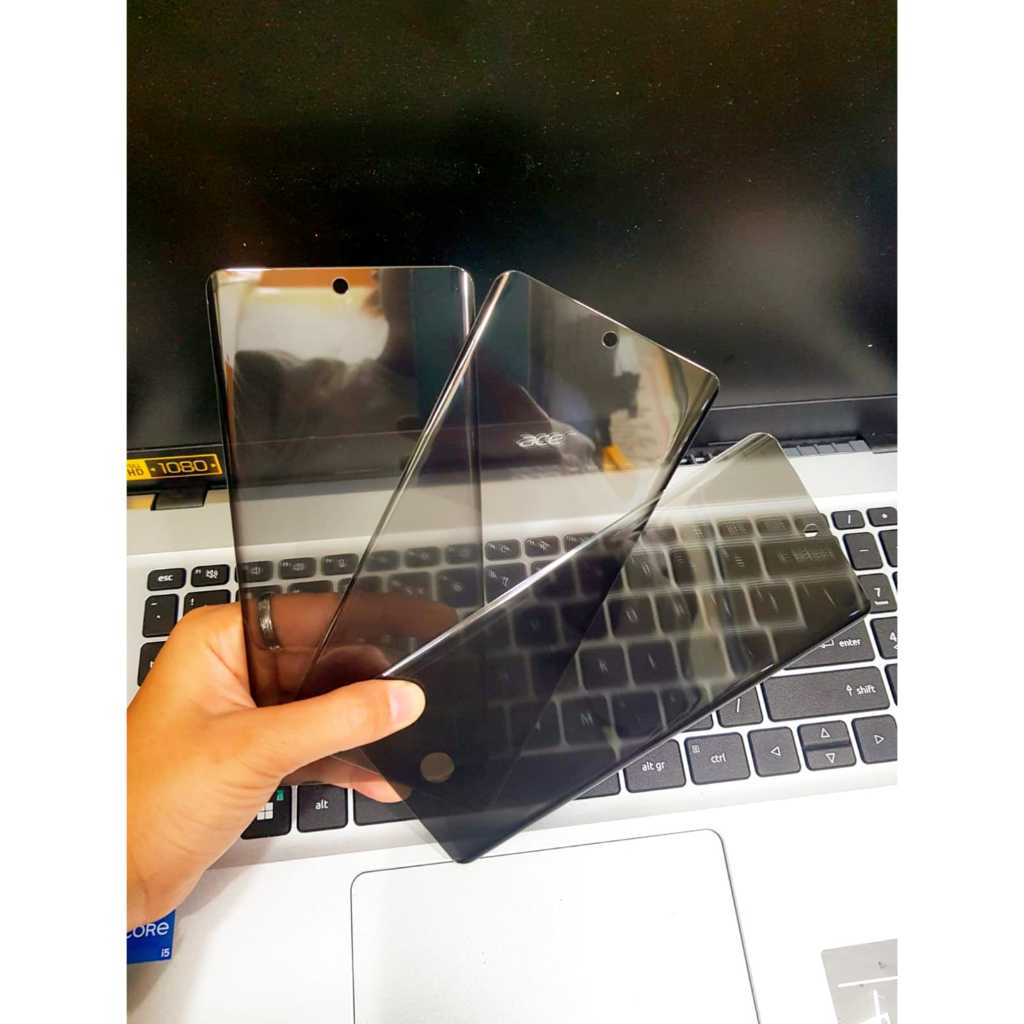 TEMPERED GLASS NANO LIQUID MELENGKUNG ANTI SPY VIVO X50 PRO X60 PRO X70 PRO X70 PRO+