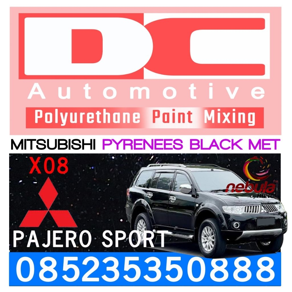 Cat PU Mitsubishi Pajero Sport Pyrenees Black Metallic X08