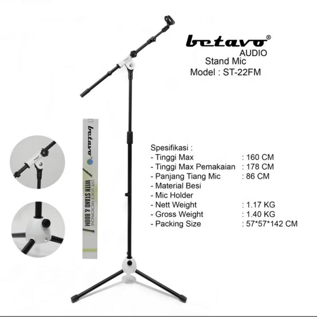 Stand Mic Betavo ST 22 FM / ST 22FM / ST22 FM Betavo
