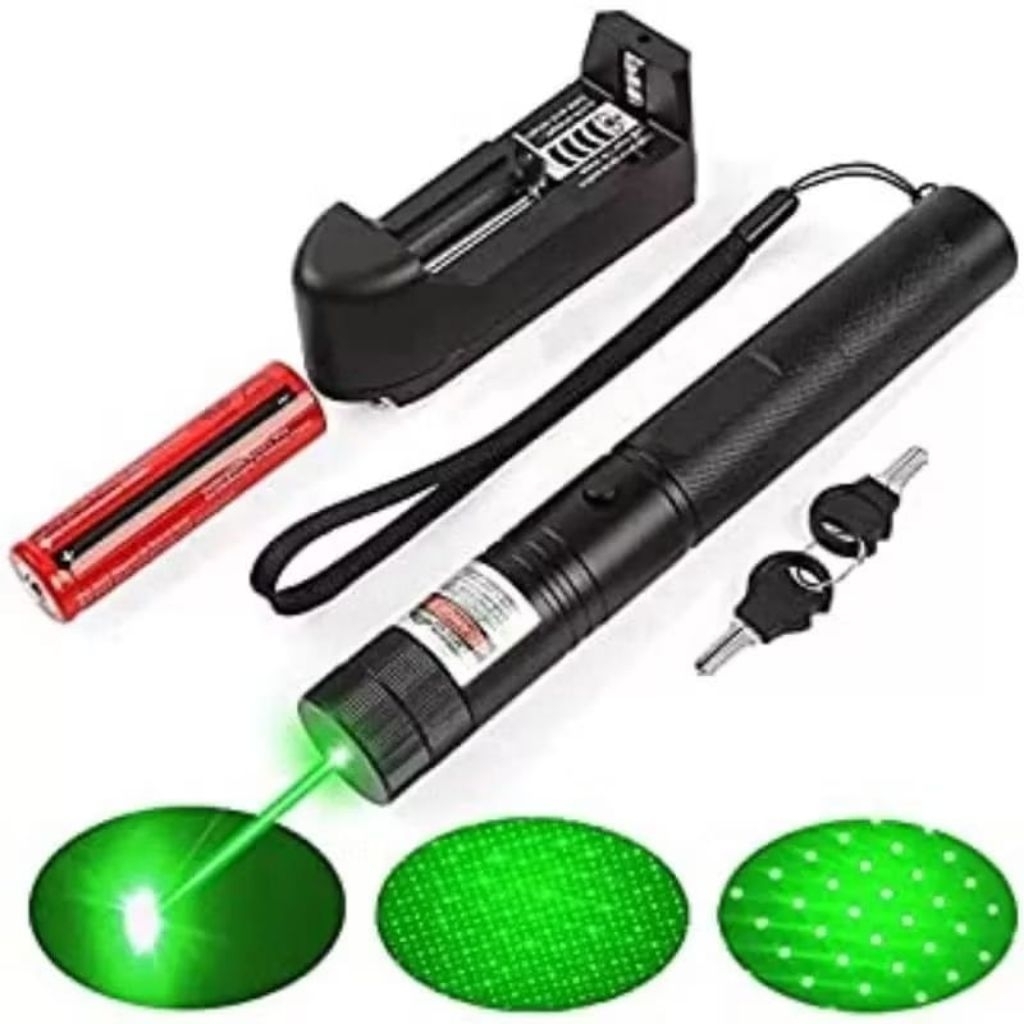 Laser Pointer Hijau MX 303 ukuran Besar Batrai cas / Green Laser Rechargeable