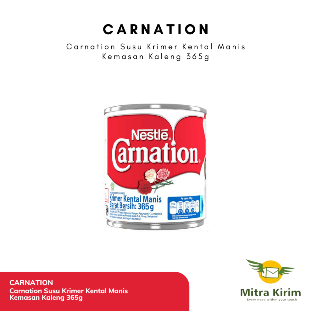 

Carnation Susu Krimer Kental Manis Kemasan Kaleng 365g