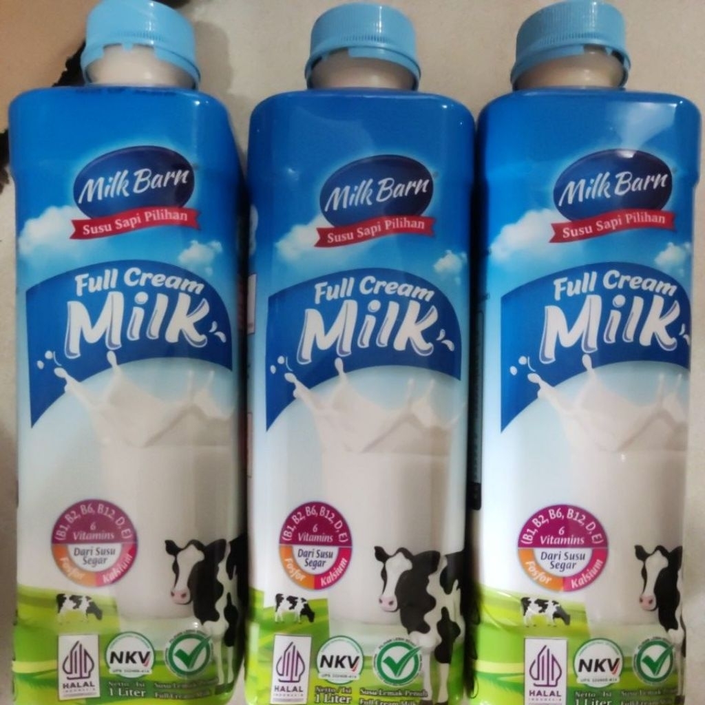 

susu sapi full cream milkbarn 1 liter / susu sapi pilihan fullcream 1liter