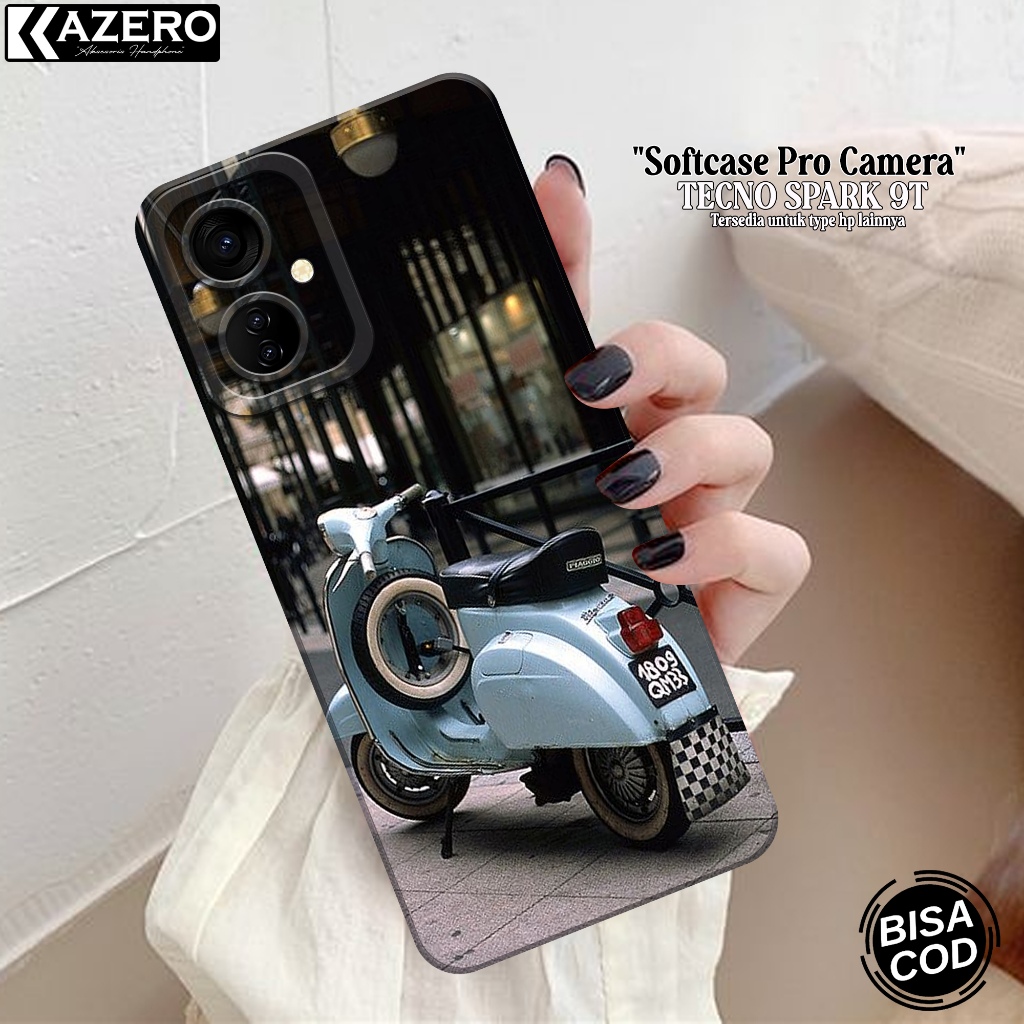Silikon HP Tecno Spark 9T - Fashion Case Vespa - Softcase Tecno Spark 9T - Case Tecno Spark 9T - Kes