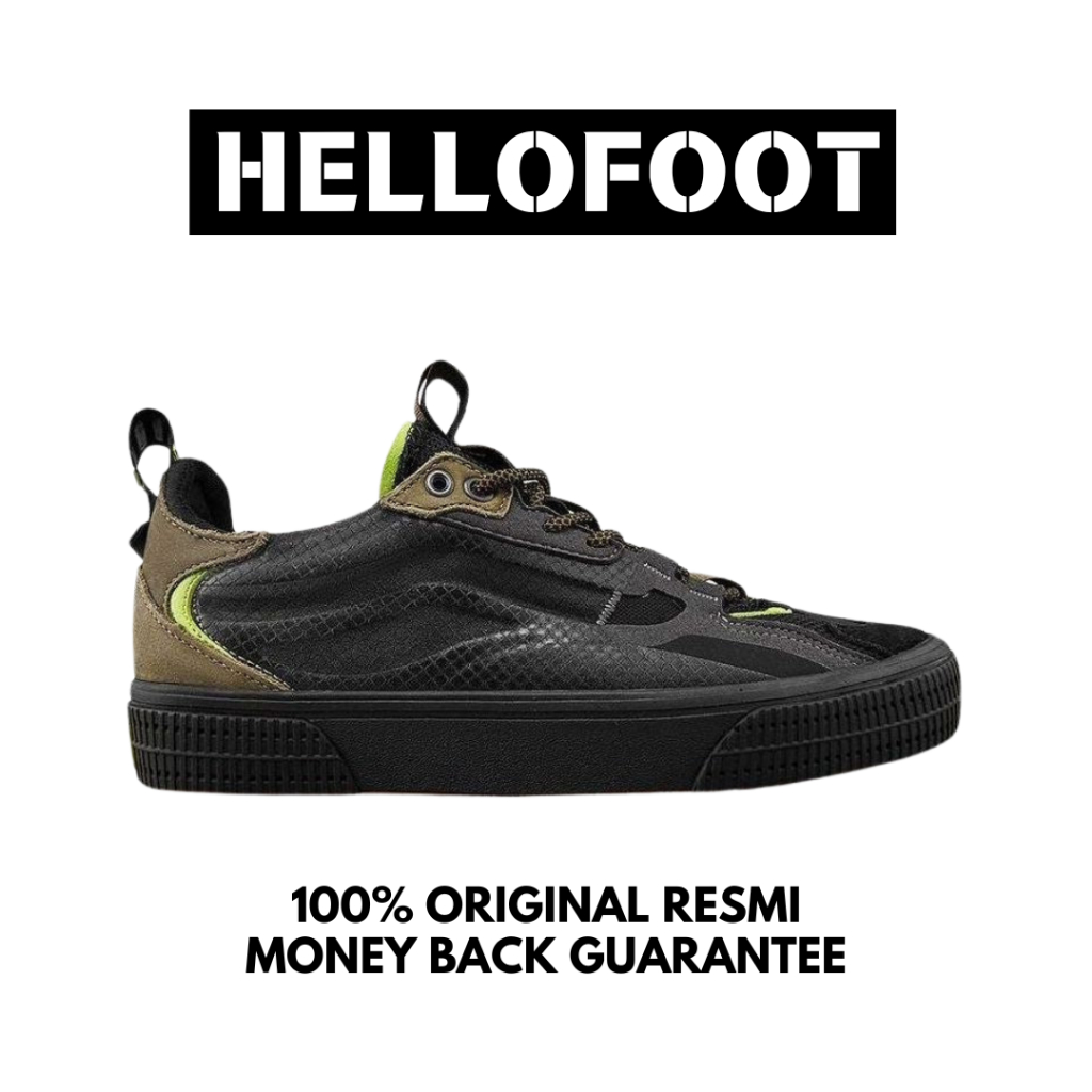 Sepatu Vans Overt CC Trainer Black Green [100% Original Resmi]