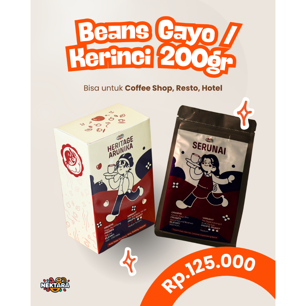 

Biji kopi Kerinci 200 G