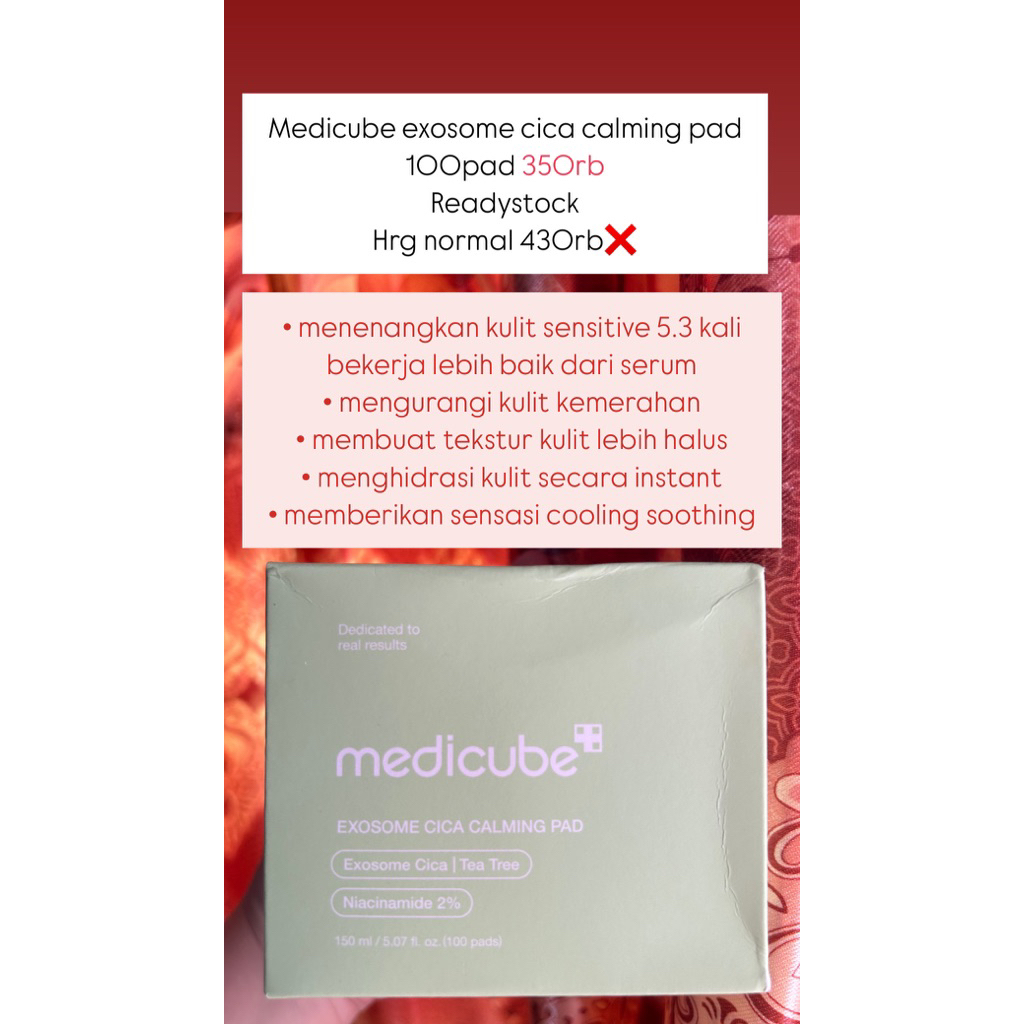 medicube exosome cica calming pad