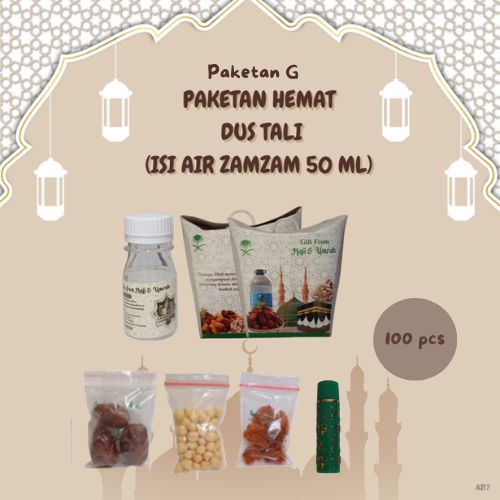 

paketan G hemat lipstik tali untuk oleh oleh haji dan umroh 100 pcs ( botol isi air zam zam 50 ml )