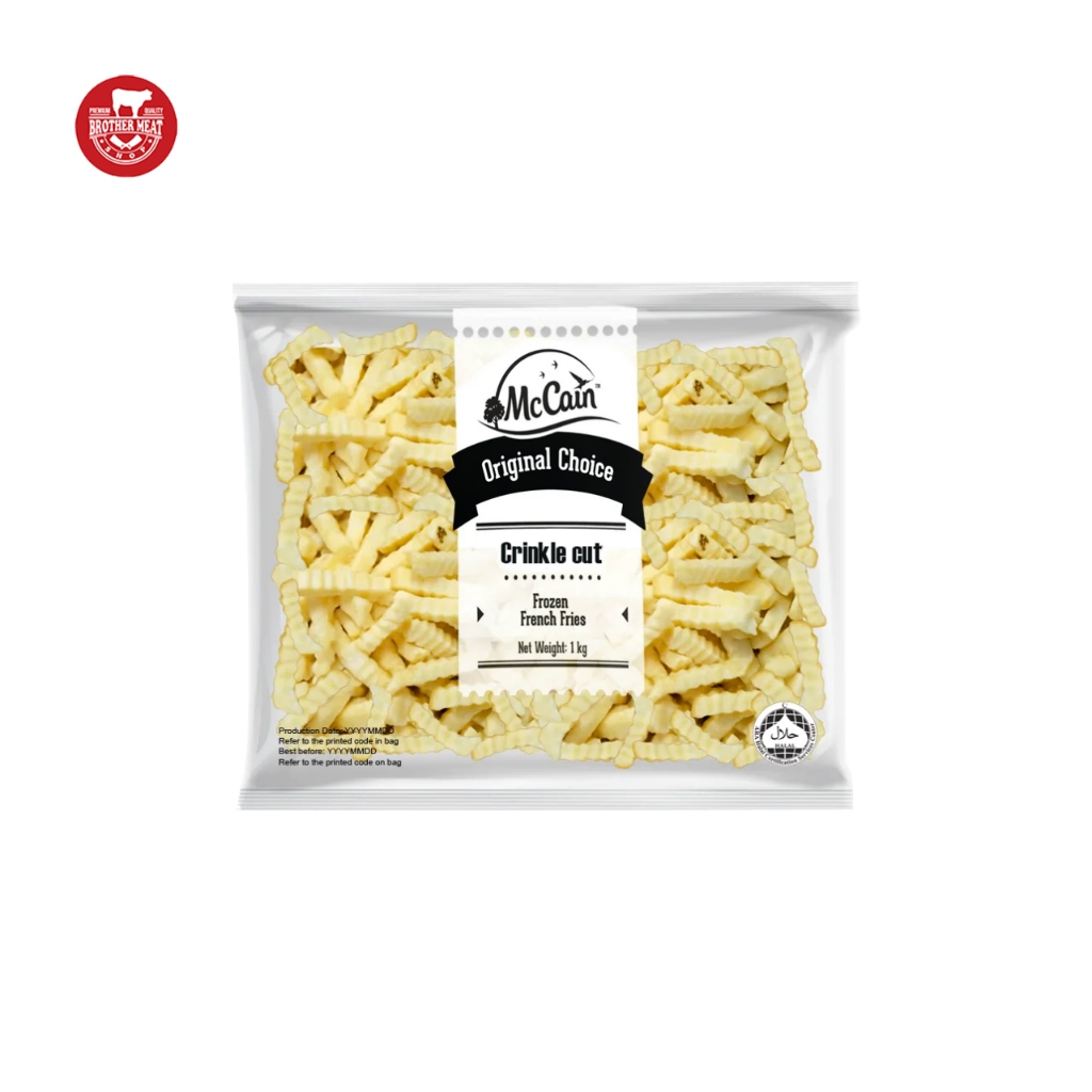 

DA McCain Original Choice Crinkle Cut 1kg / Kentang Goreng - Brothermeatshop