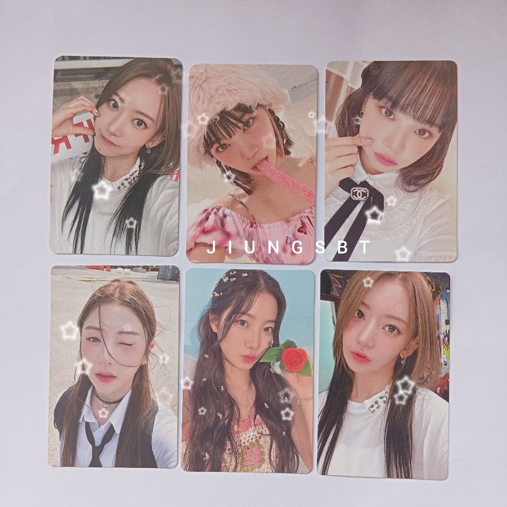 [OFFICIAL] Photocard Pc Lesserafim Chaewon Sakura Yunjin Kazuha