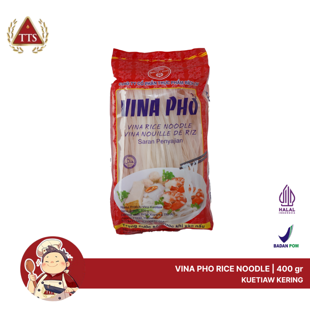

TTS Vina Pho Rice Noodle - 400gr | Kuetiaw kering