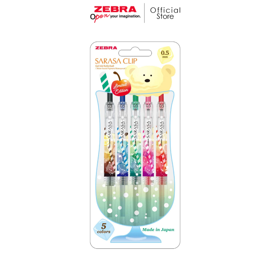 

Zebra Alat Tulis Pulpen Gel Sarasa 0.5mm Limited Edition Cream Soda Series - Isi 5 pcs