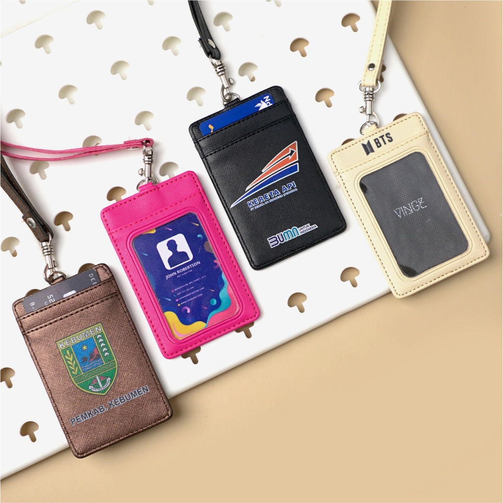 

VINGE SAGA - Lanyard Id Card Custom Nama print aesthetic tempat id card