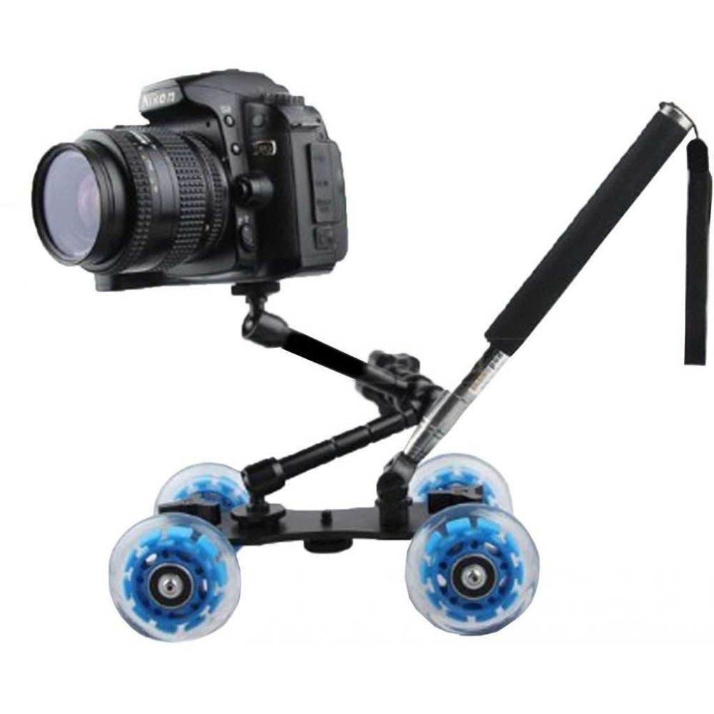 Slider Arm Kamera DSLR Monopod Roda