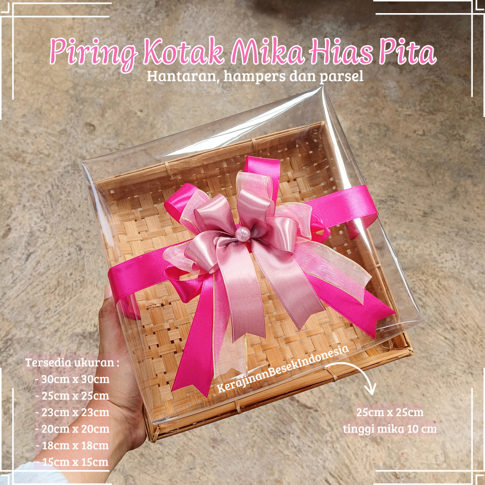 

TERMURAH BOX HANTARAN PERNIKAHAN BONUS PITA BISA REQUEST WARNA Piring kotak 15-30 mika pita seserahan lamaran kotak