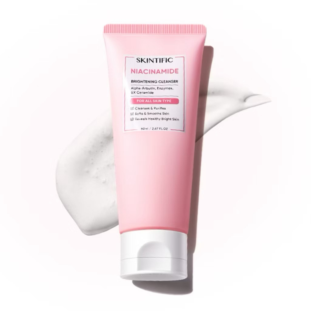 SKINTIFIC - Niacinamide Brightening Cleanser 80ML | Facial Wash Skintific ORIGINAL