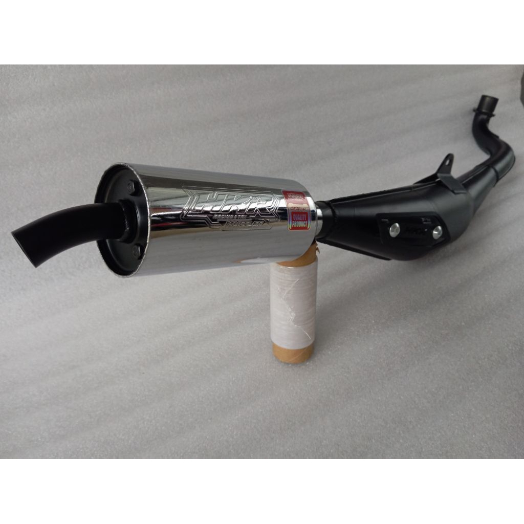 Knalpot Standar Racing Fiz R Tipe Premium FUL Sirip 3V3 Original HKR Muffler PNP Fiz R, Fiz, Force &