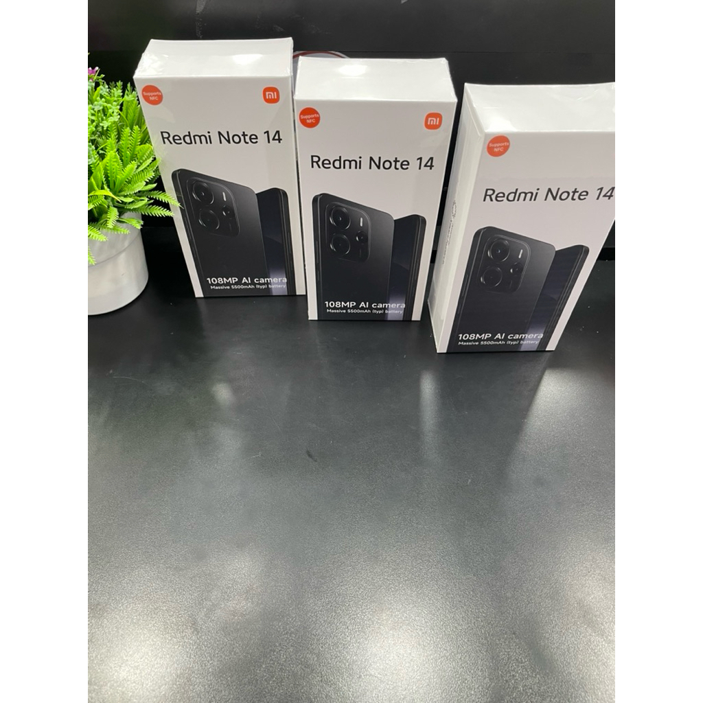 NEW XIAOMI REDMI NOTE 14 4g Nfc Ram 8gb Internal 128/256gb GARANSI RESMI