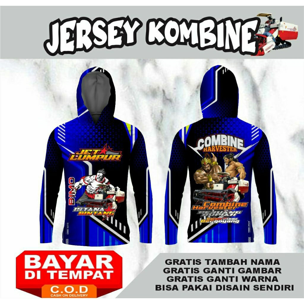Jersey kombine jersey petani gratis disain